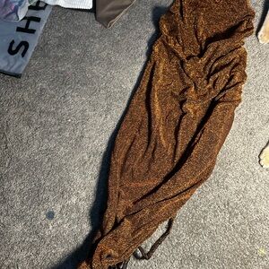 Sparkling Brown and Gold Dress